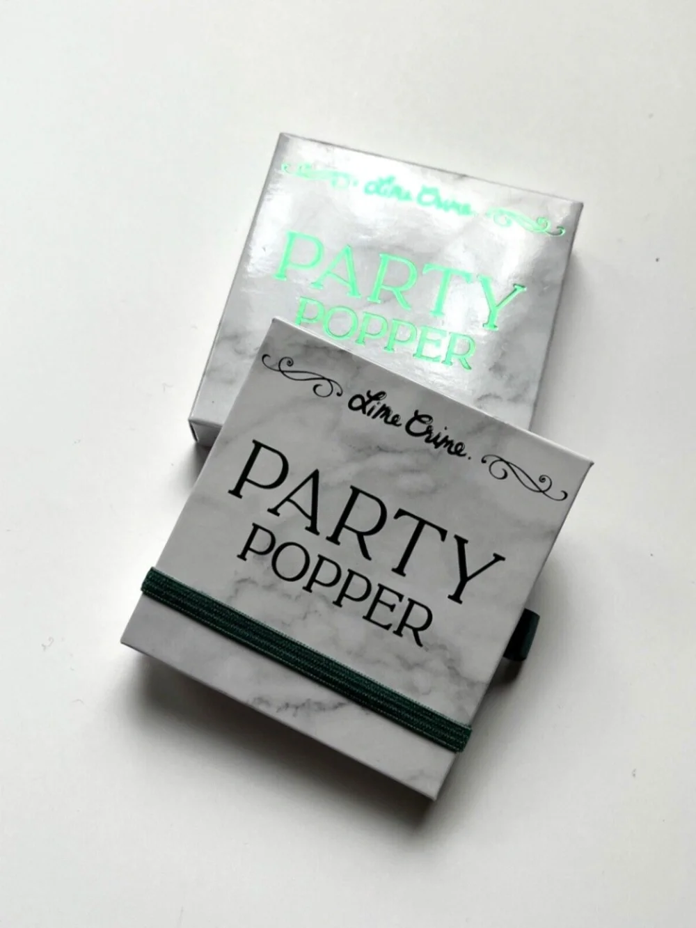 NIB Lime Crime Party Popper Eyeshadow Palette Metallic Shimmer Mauve Nude 4 Colo